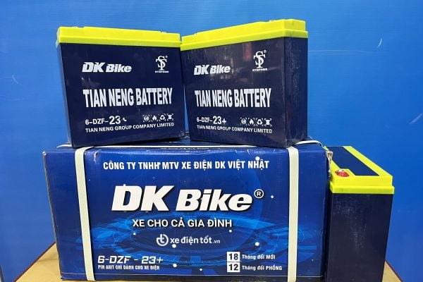 Ắc quy xe máy điện chính hãng DK Bike 5 bình to 12V-20A