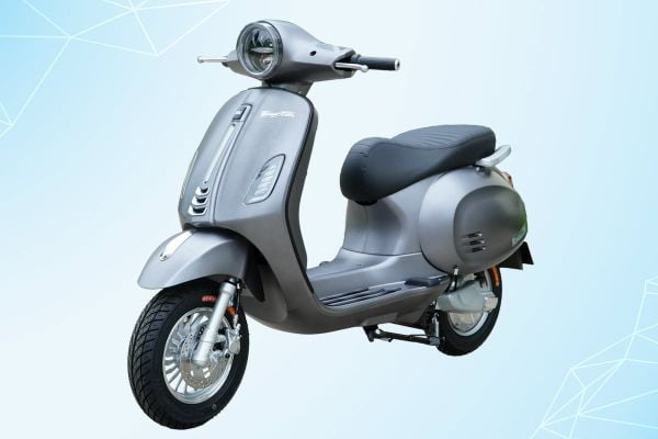 Xe máy điện DK Bike Vespa Roma Lite phanh đĩa vành đúc