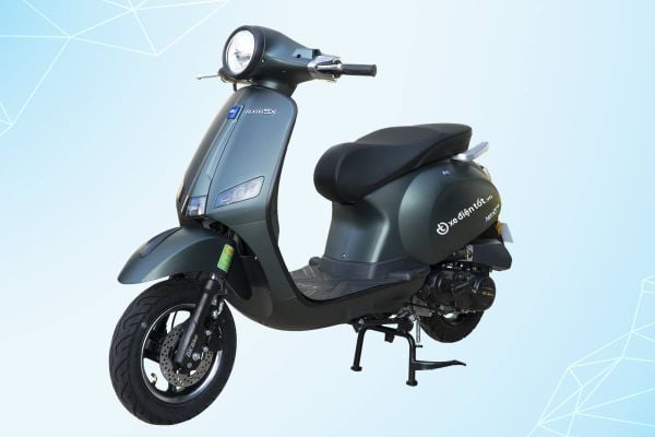 Xe ga 50cc DK Bike Vespa RomaSX phanh đĩa vành đúc, đèn tròn