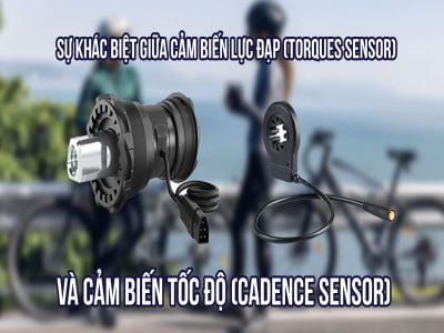 Sự khác biệt giữa cảm biến lực đạp (torque sensor) và cảm biến tốc độ (cadence sensor) trong mẫu xe đạp trợ lực điện ADO